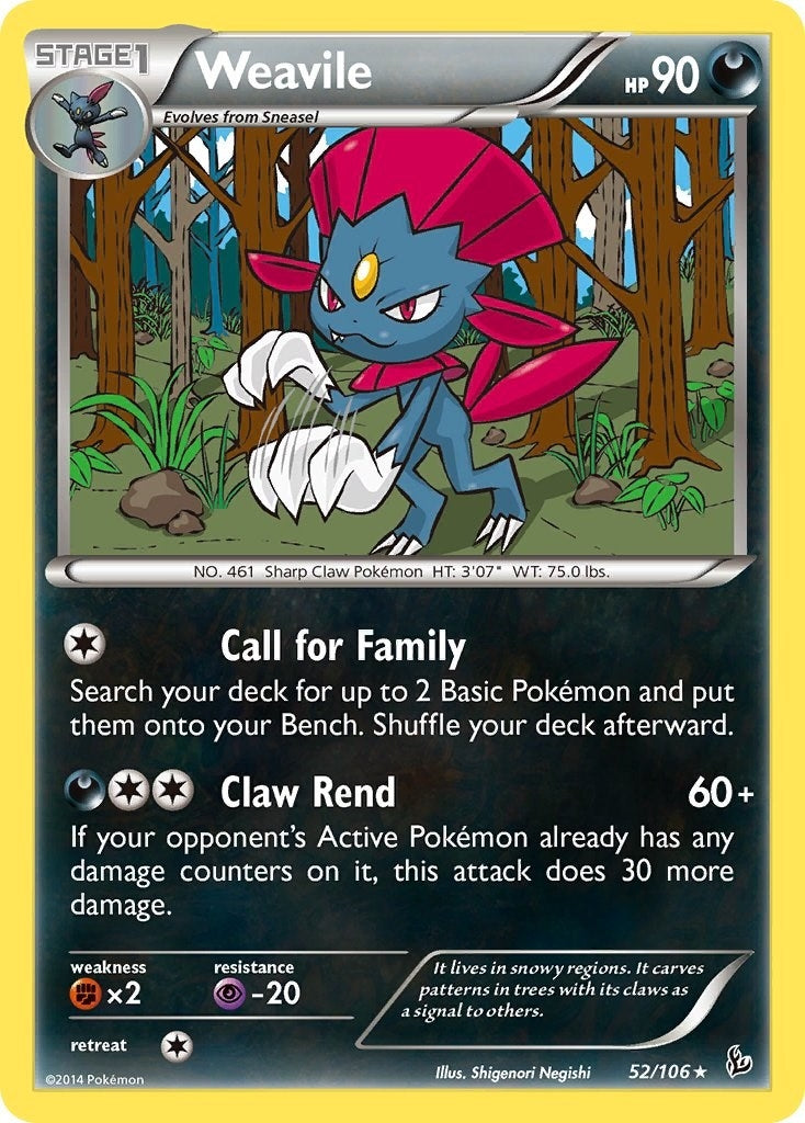 Image for Weavile (52/106) [XY - Flashfire] - Pokemon