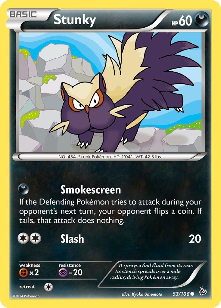 Image for Stunky (53) (53/106) [XY - Flashfire] - Pokemon