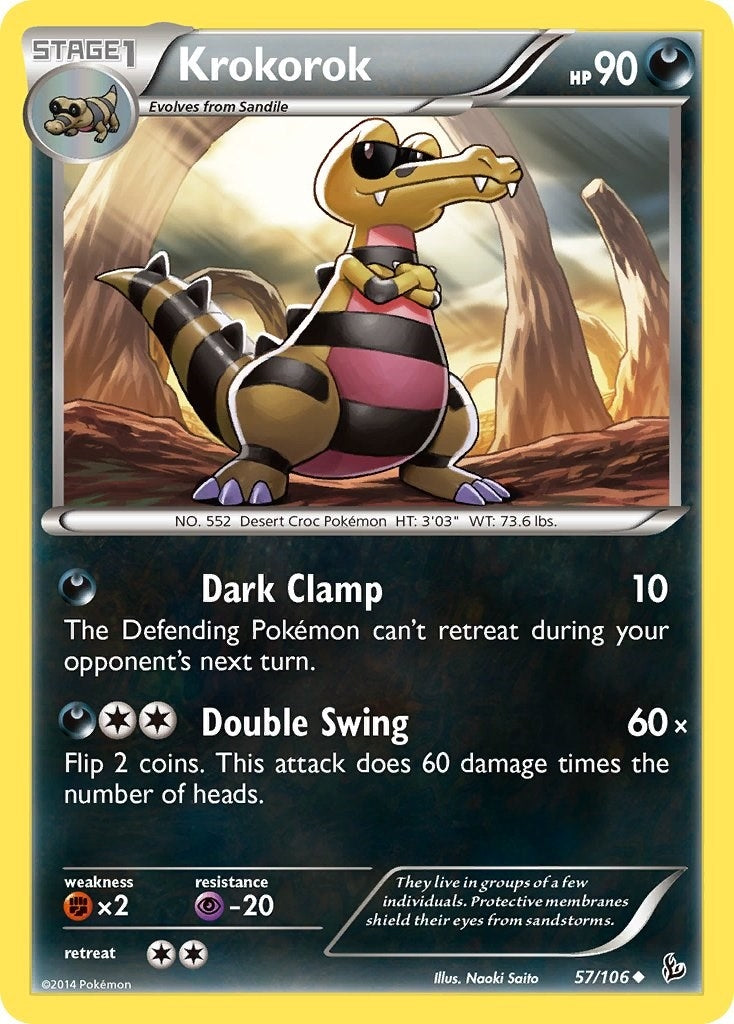 Image for Krokorok (57/106) [XY - Flashfire] - Pokemon