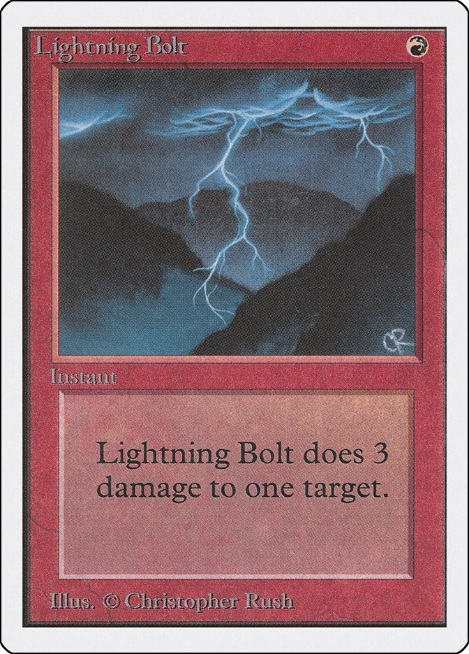 Image for Lightning Bolt [Unlimited Edition] - Magic: The Gathering