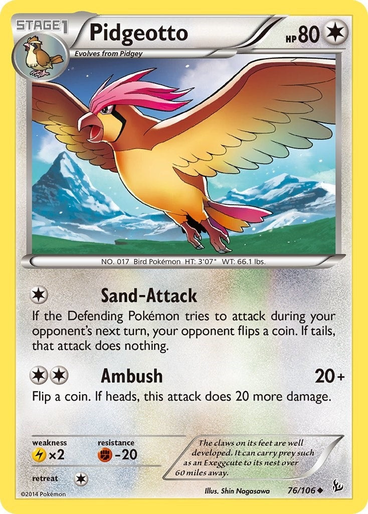Image for Pidgeotto (76/106) [XY - Flashfire] - Pokemon