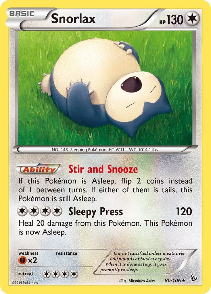 Image for Snorlax (80/106) [XY - Flashfire] - Pokemon