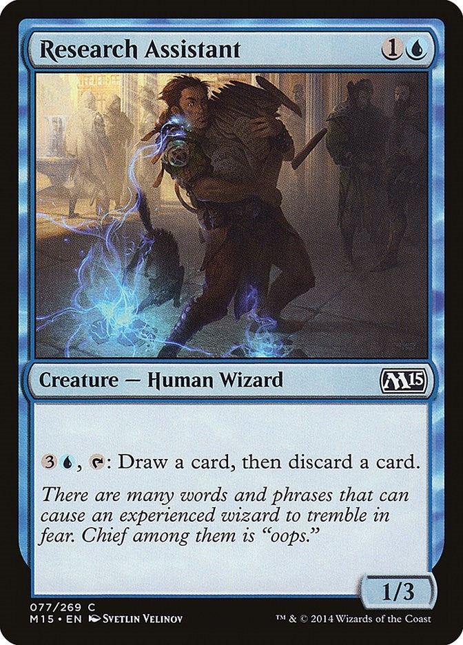 Image for Research Assistant (77) [Magic 2015 (M15)] - Magic: The Gathering