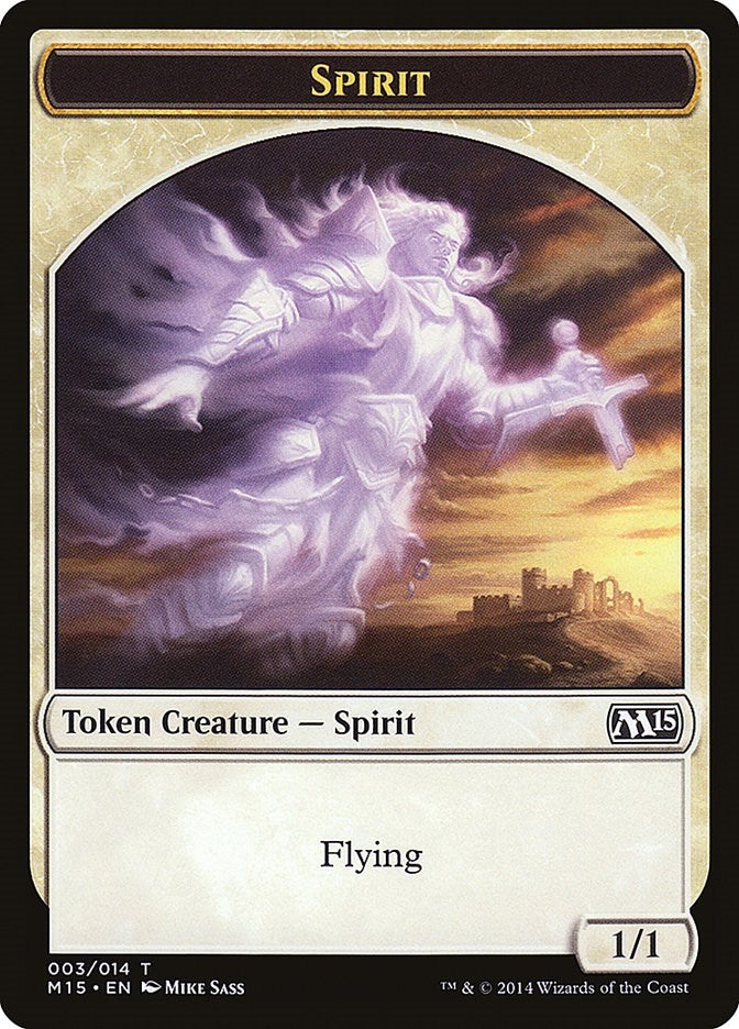 Image for Spirit Token (3) [Magic 2015 (M15)] - Magic: The Gathering