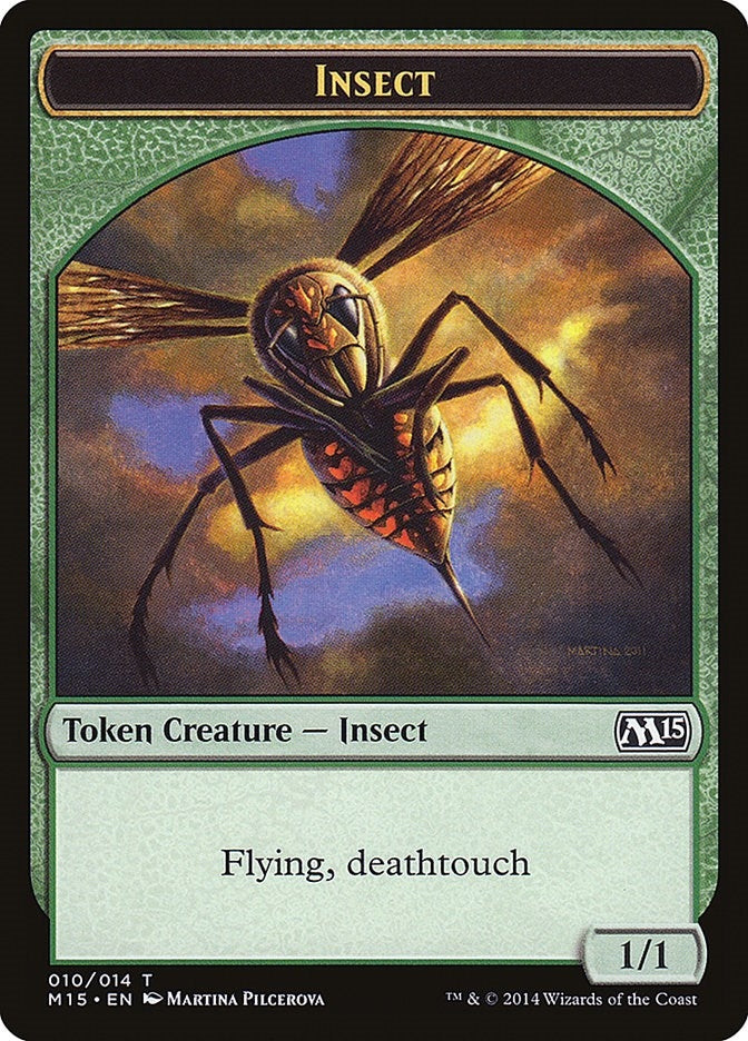 Image for Insect Token (Deathtouch) (10) [Magic 2015 (M15)] - Magic: The Gathering
