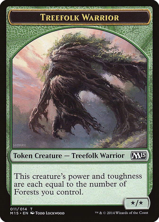 Image for Treefolk Warrior Token (11) [Magic 2015 (M15)] - Magic: The Gathering