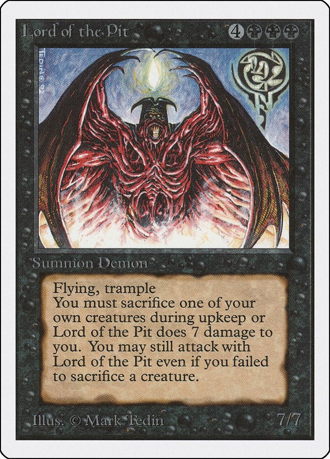 Image for Lord of the Pit [Unlimited Edition] - Magic: The Gathering