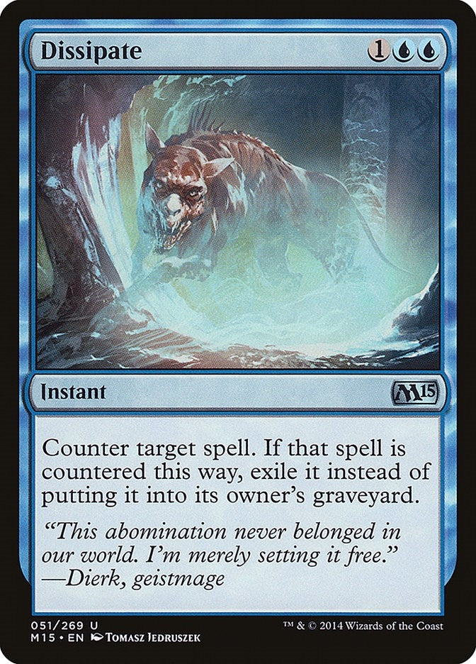 Image for Dissipate (51) [Magic 2015 (M15)] - Magic: The Gathering