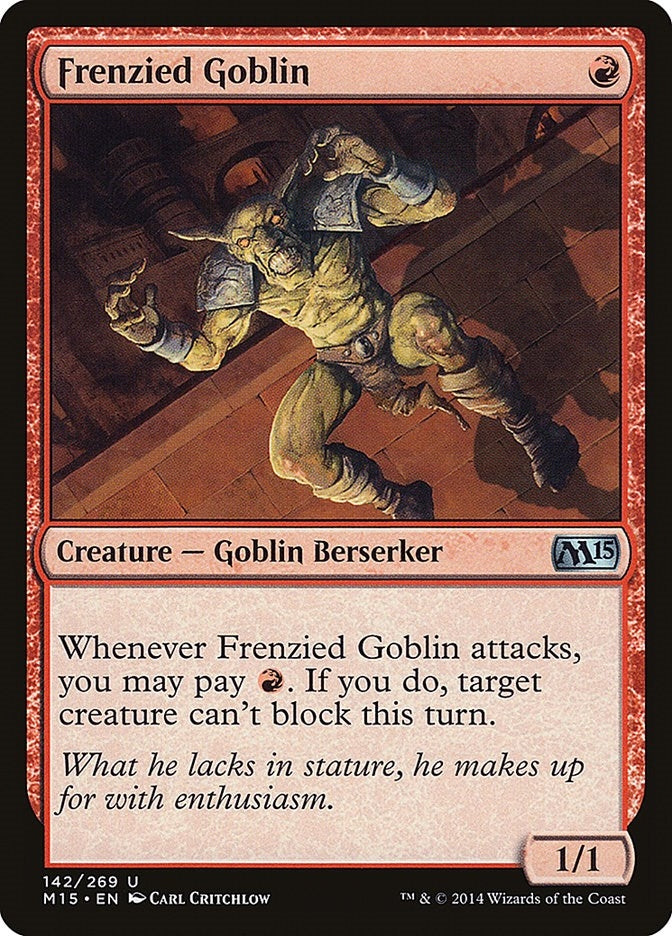 Image for Frenzied Goblin (142) [Magic 2015 (M15)] - Magic: The Gathering