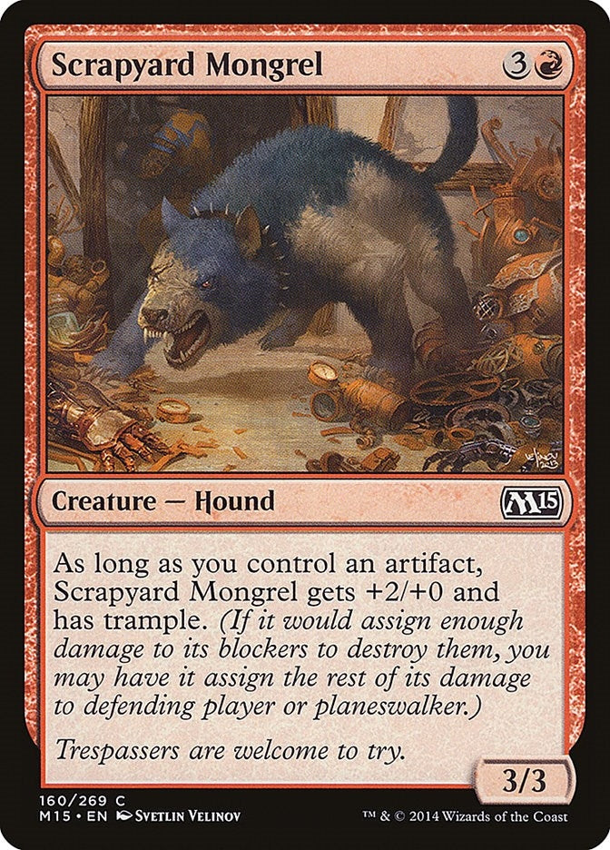 Scrapyard Mongrel (160) [Magic 2015 (M15)]