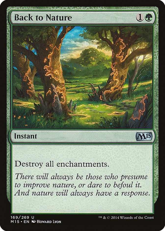 Image for Back to Nature (169) [Magic 2015 (M15)] - Magic: The Gathering