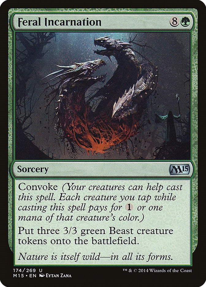 Image for Feral Incarnation (174) [Magic 2015 (M15)] - Magic: The Gathering