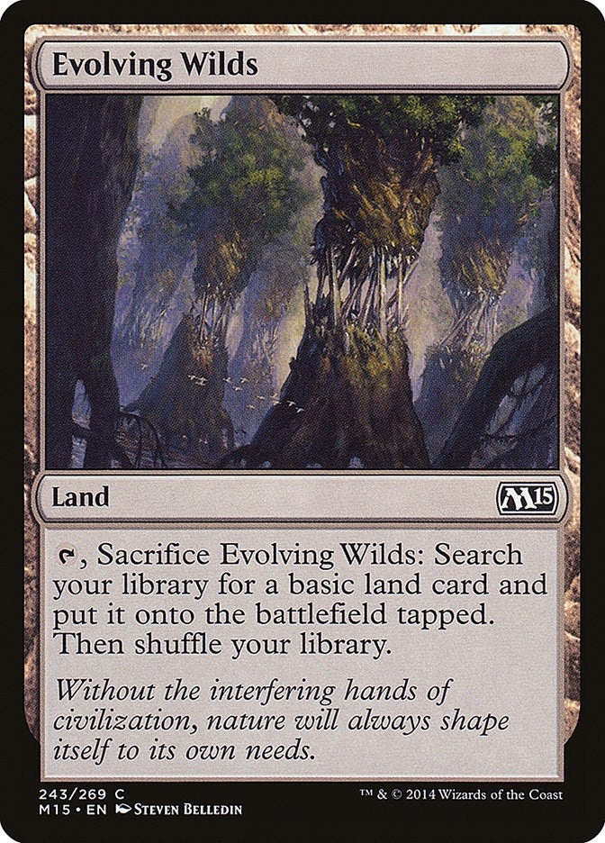Image for Evolving Wilds (243) [Magic 2015 (M15)] - Magic: The Gathering