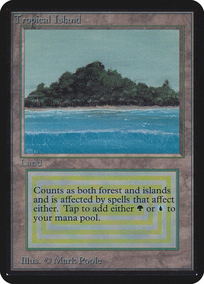 Image for Tropical Island [Alpha Edition] - Magic: The Gathering
