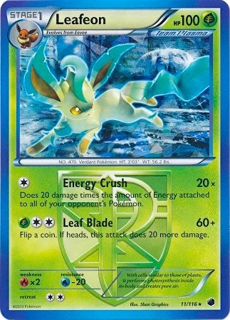 Image for Leafeon - 11/116 (BW Plasma Freeze) (011/116) [Deck Exclusives] - Pokemon