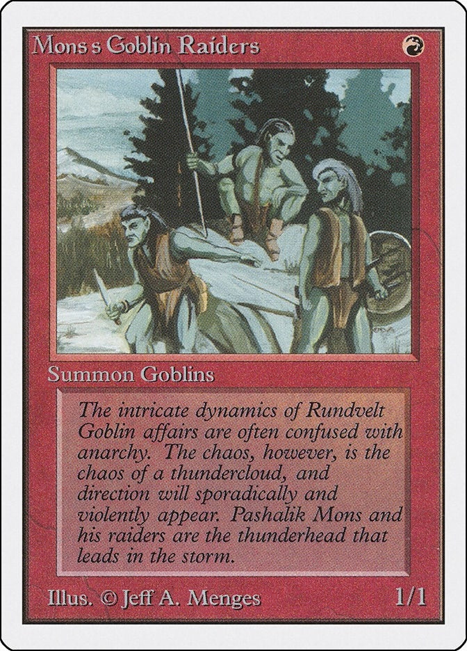Image for Mons's Goblin Raiders [Unlimited Edition] - Magic: The Gathering