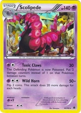 Image for Scolipede - 40/98 (BW Emerging Powers) (040/098) [Deck Exclusives] - Pokemon