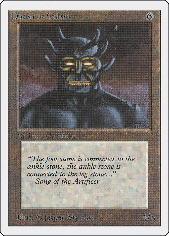 Image for Obsianus Golem [Unlimited Edition] - Magic: The Gathering