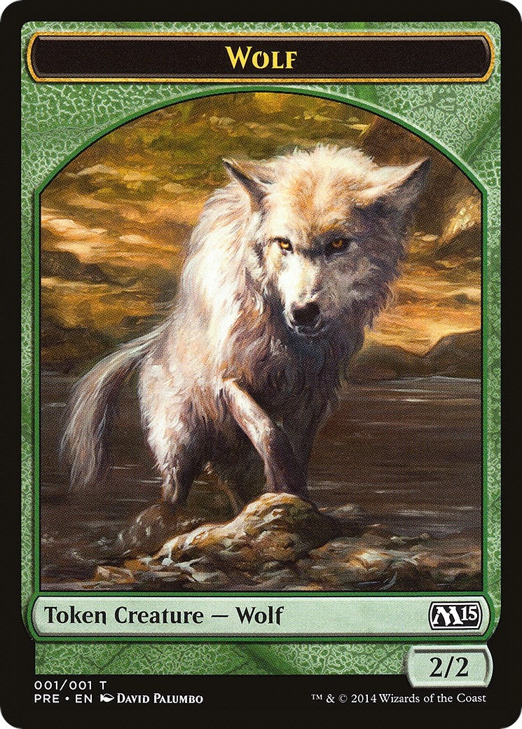 Image for Wolf Token (1) [Prerelease Cards] - Magic: The Gathering