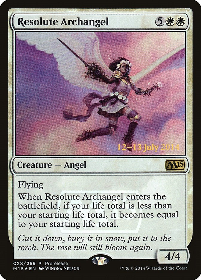 Image for Resolute Archangel (28) [Prerelease Cards] - Magic: The Gathering