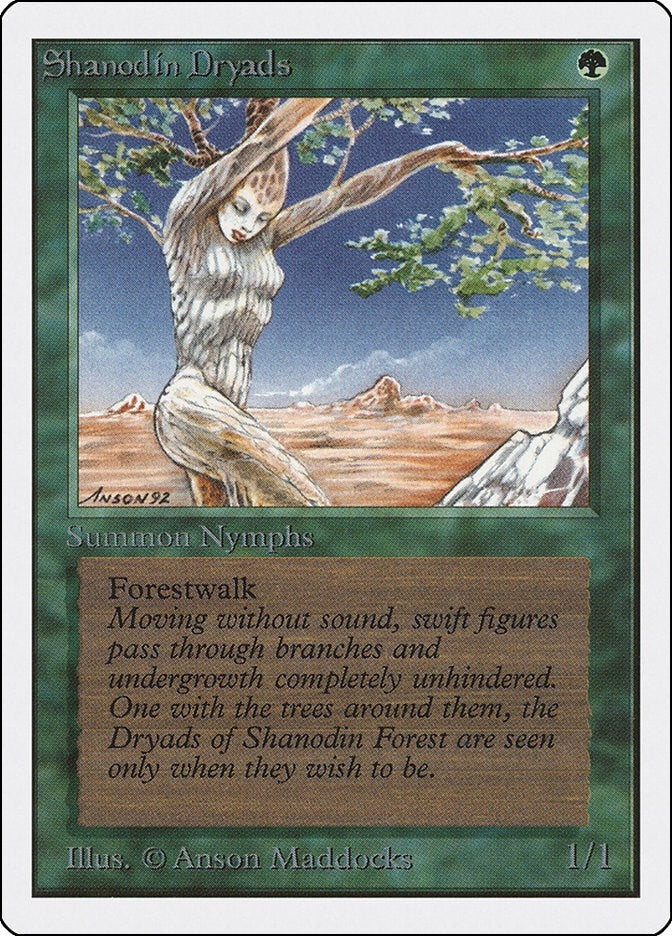 Image for Shanodin Dryads [Unlimited Edition] - Magic: The Gathering