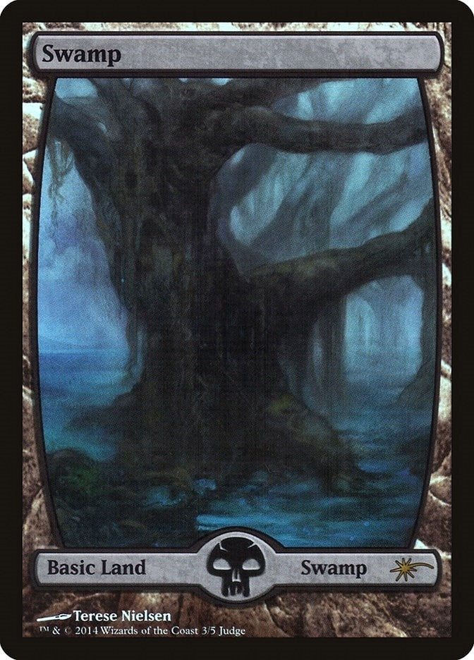 Image for Swamp - Full Art (3) (3) [Judge Promos] - Magic: The Gathering