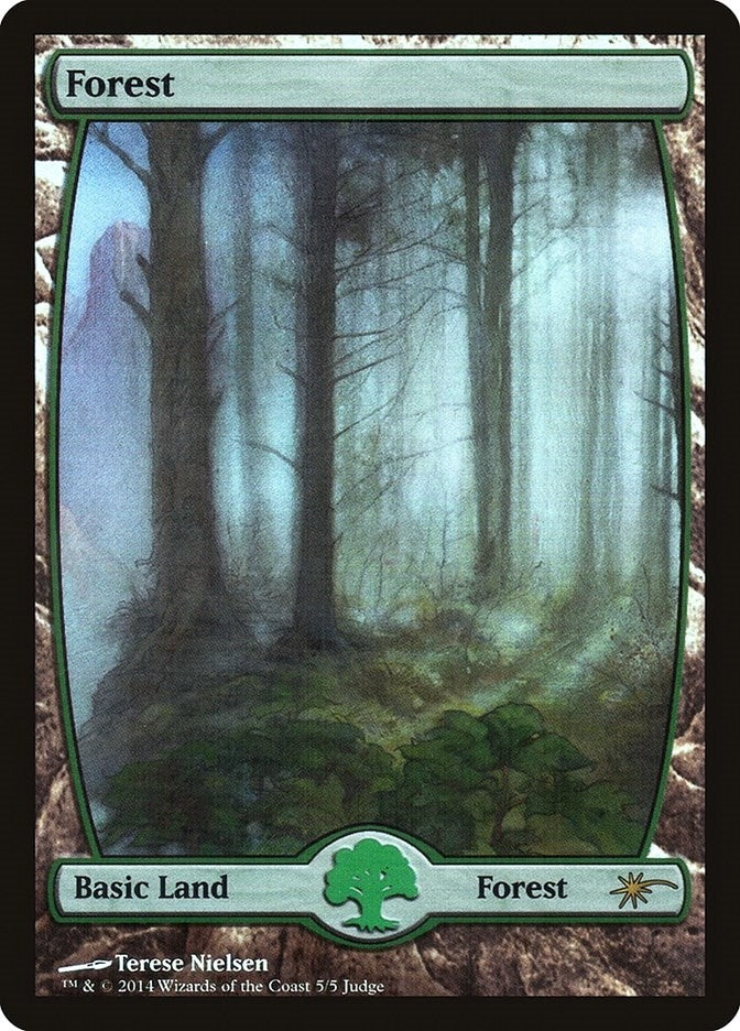 Image for Forest - Full Art (5) (5) [Judge Promos] - Magic: The Gathering