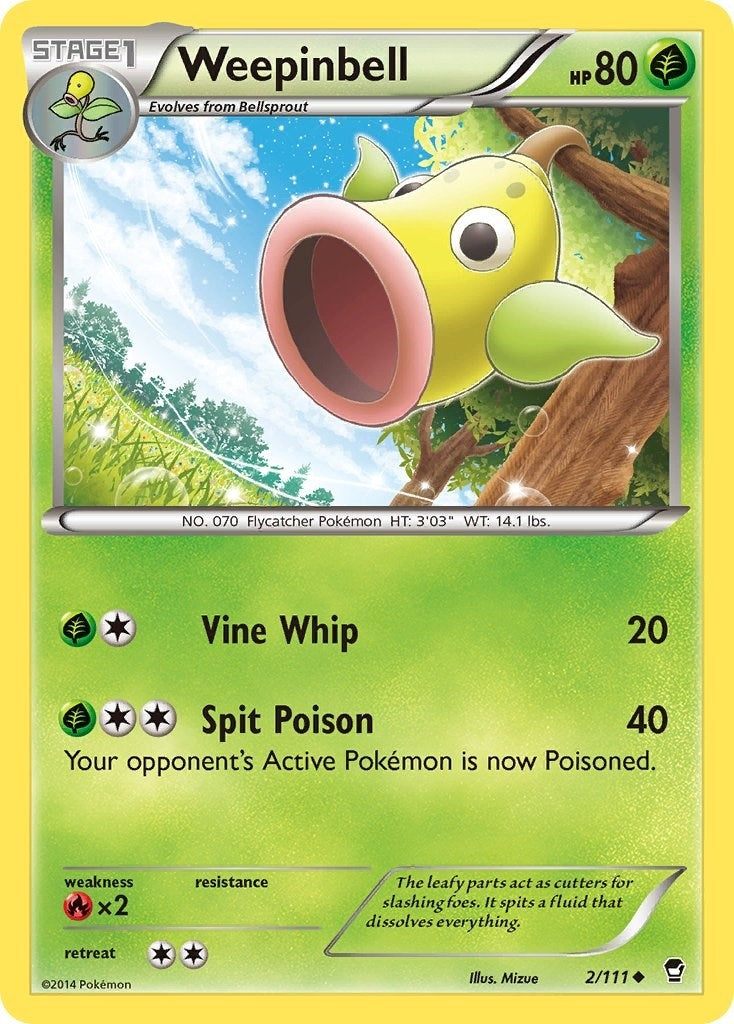 Image for Weepinbell (2/111) [XY - Furious Fists] - Pokemon