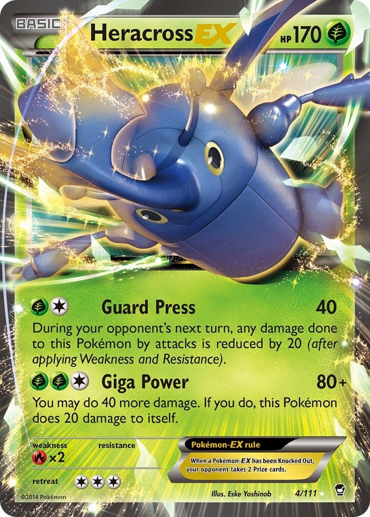 Image for Heracross EX (4/111) [XY - Furious Fists] - Pokemon