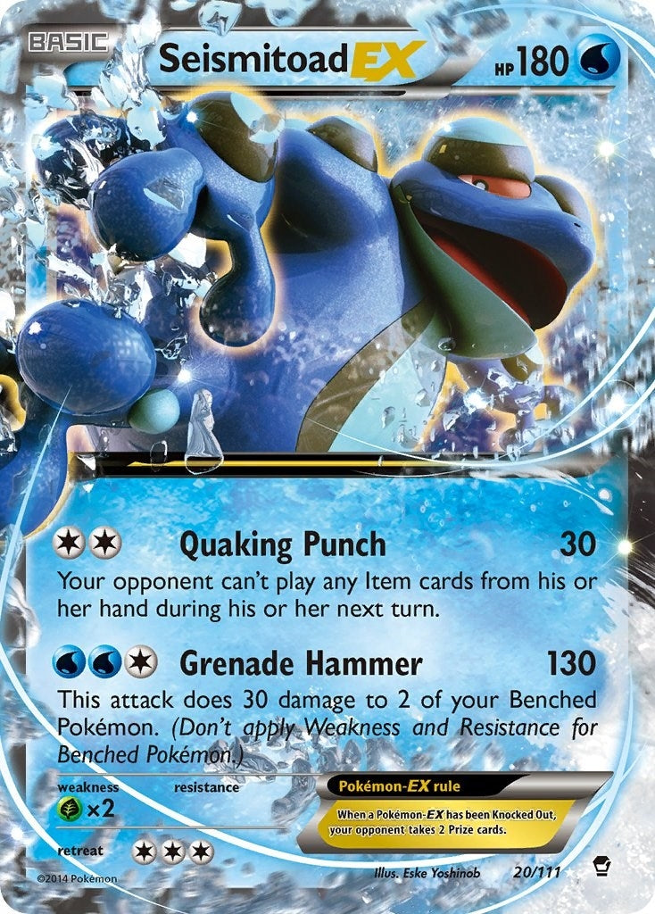 Image for Seismitoad EX (20/111) [XY - Furious Fists] - Pokemon