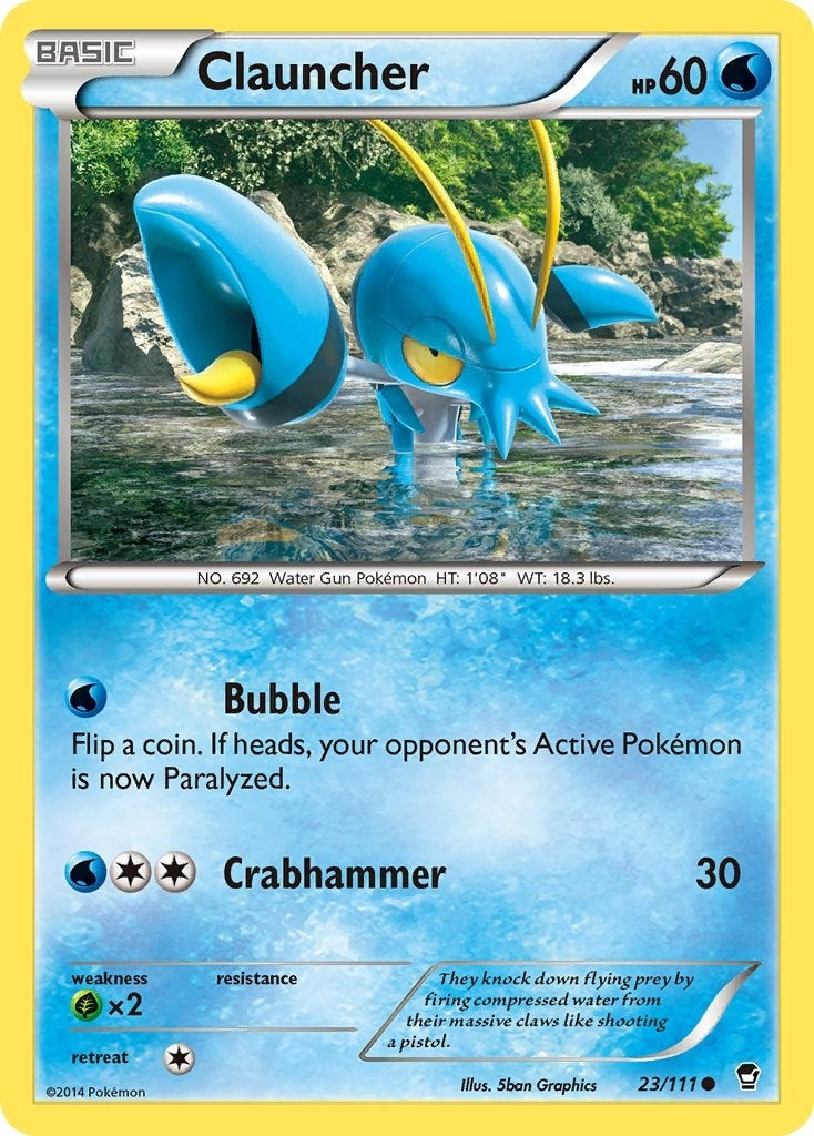 Image for Clauncher (23/111) [XY - Furious Fists] - Pokemon