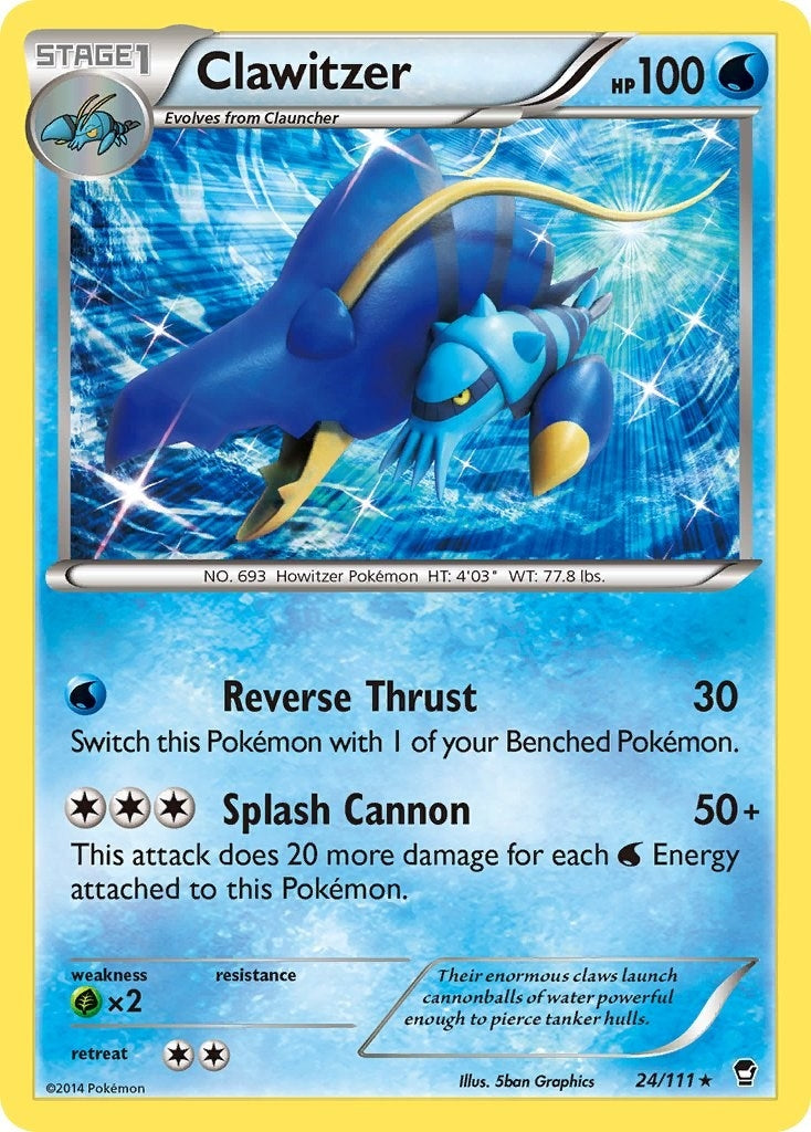 Image for Clawitzer (24/111) [XY - Furious Fists] - Pokemon