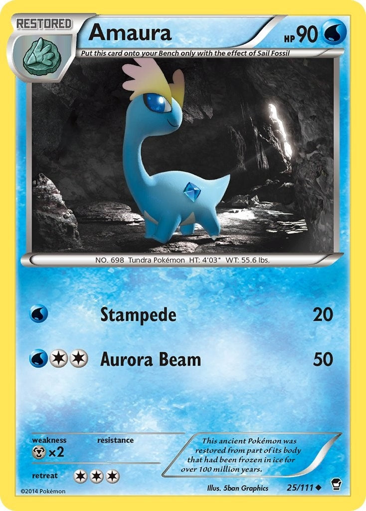 Image for Amaura (25/111) [XY - Furious Fists] - Pokemon