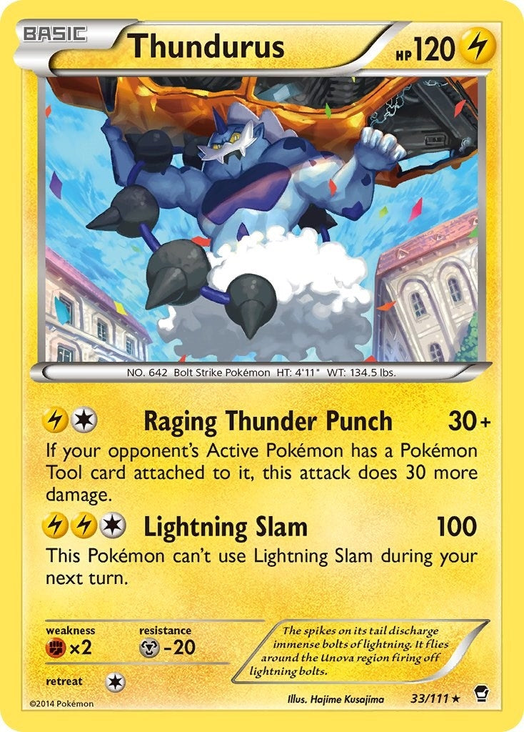 Image for Thundurus (33/111) [XY - Furious Fists] - Pokemon