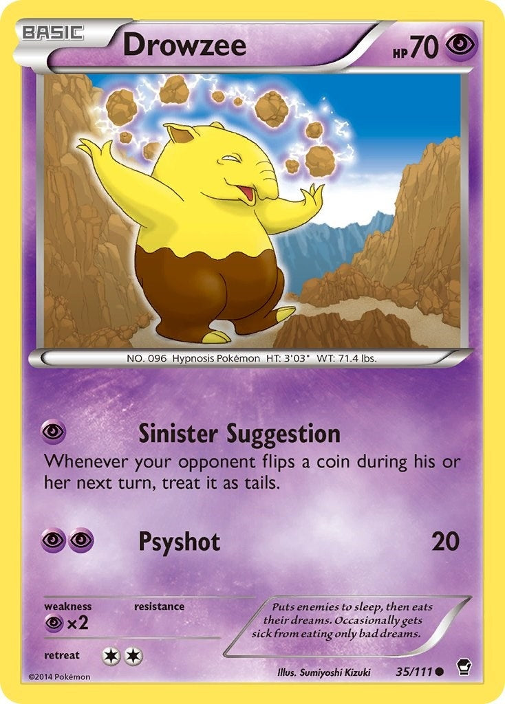 Image for Drowzee (35/111) [XY - Furious Fists] - Pokemon