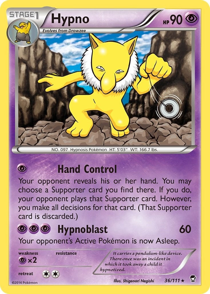 Image for Hypno (36/111) [XY - Furious Fists] - Pokemon