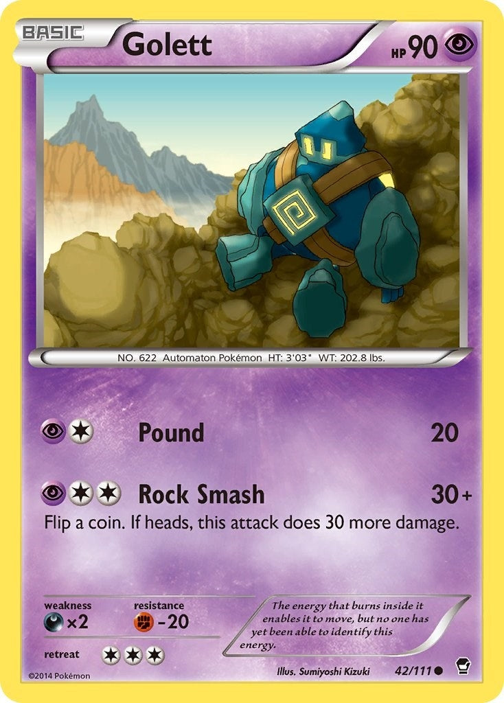 Image for Golett (42/111) [XY - Furious Fists] - Pokemon