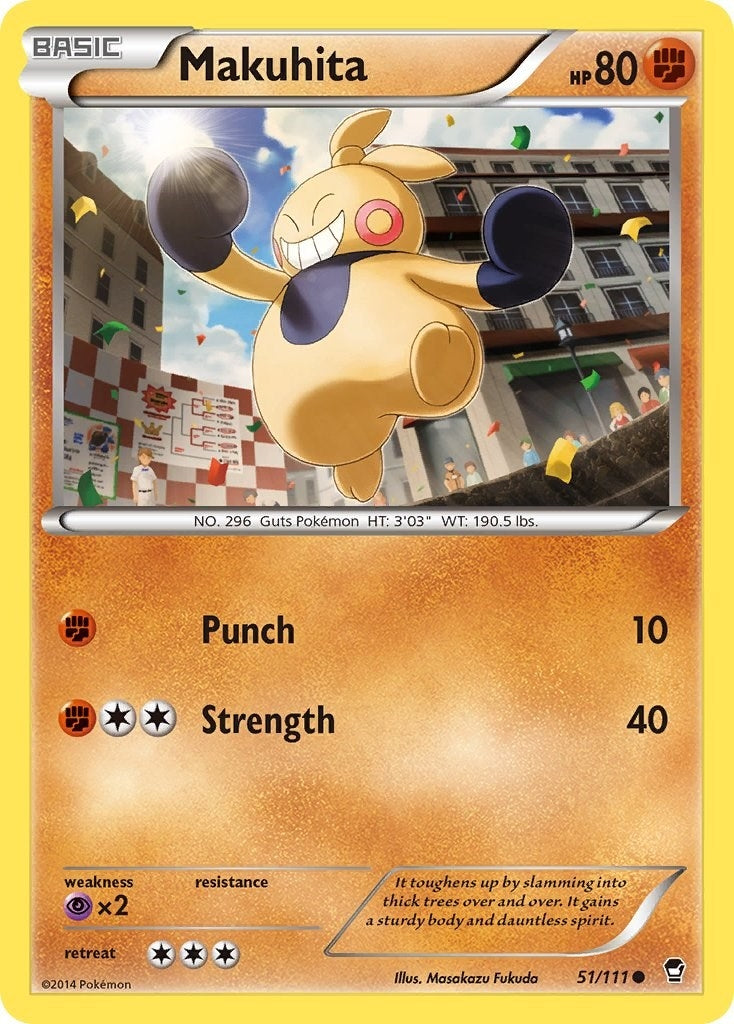 Image for Makuhita (51/111) [XY - Furious Fists] - Pokemon
