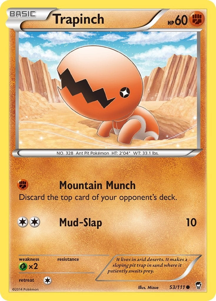 Image for Trapinch (53/111) [XY - Furious Fists] - Pokemon