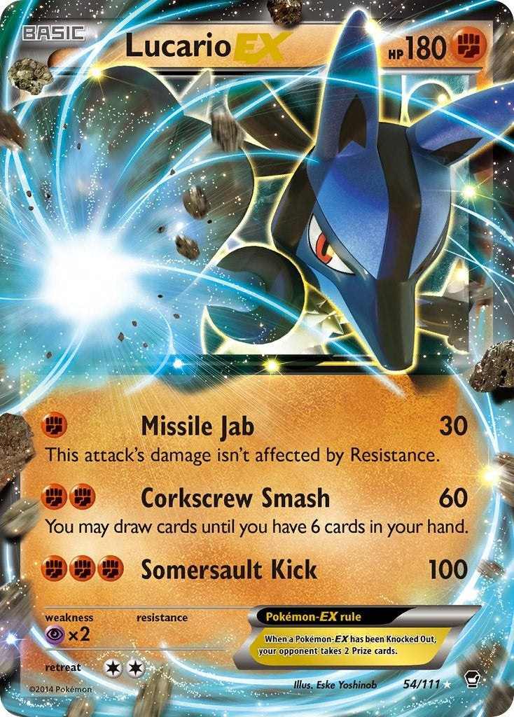 Image for Lucario EX (54/111) [XY - Furious Fists] - Pokemon