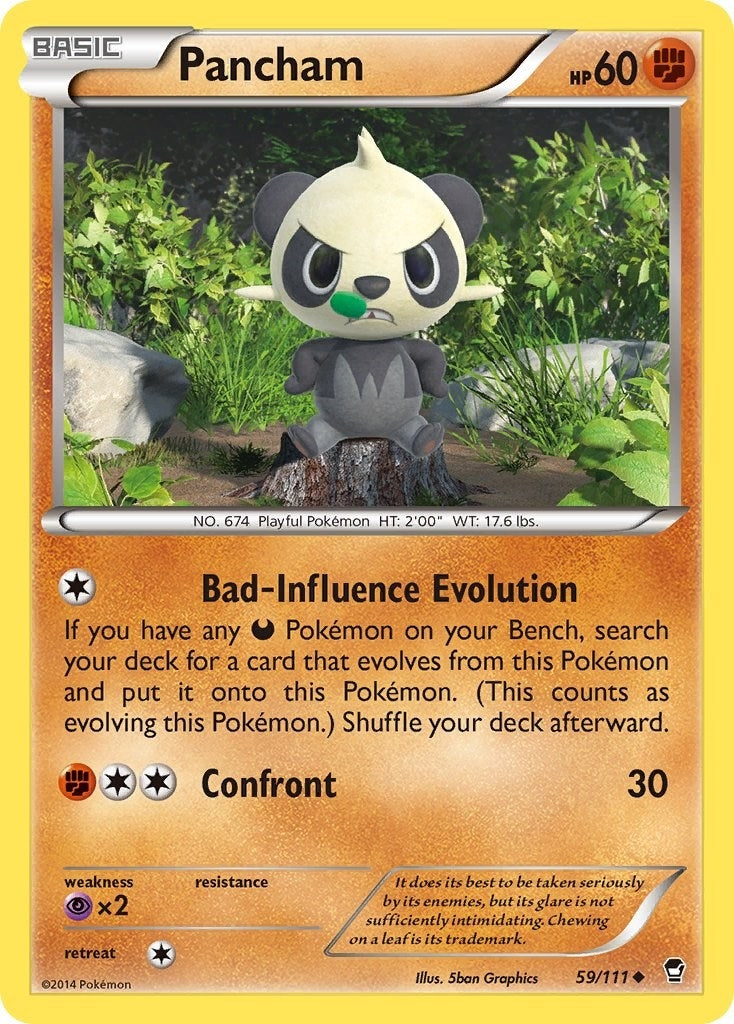 Image for Pancham (59) (59/111) [XY - Furious Fists] - Pokemon