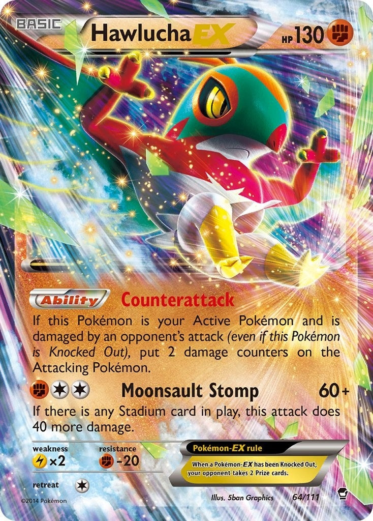 Hawlucha EX (64/111) [XY - Furious Fists]