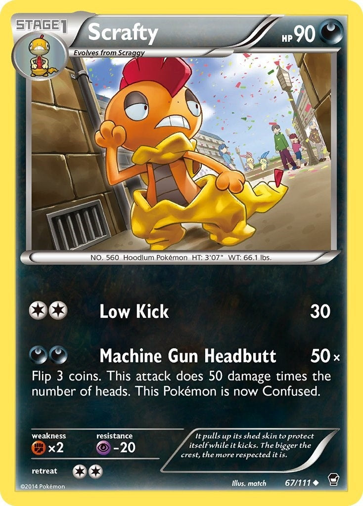 Image for Scrafty (67/111) [XY - Furious Fists] - Pokemon