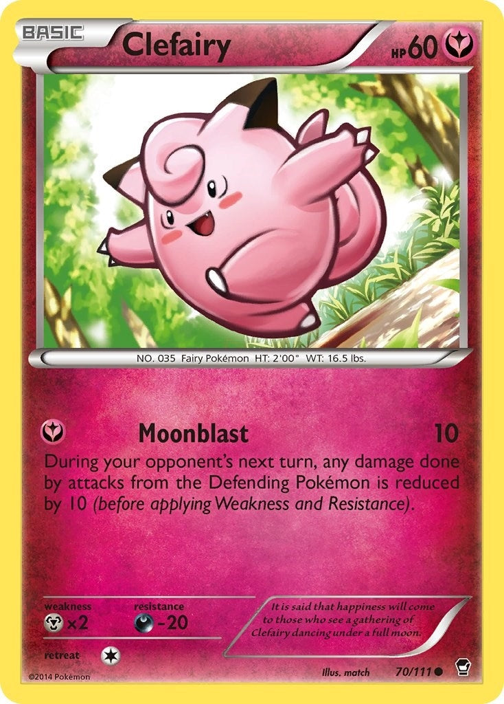 Image for Clefairy (70) (70/111) [XY - Furious Fists] - Pokemon