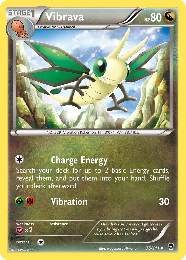 Image for Vibrava (75/111) [XY - Furious Fists] - Pokemon