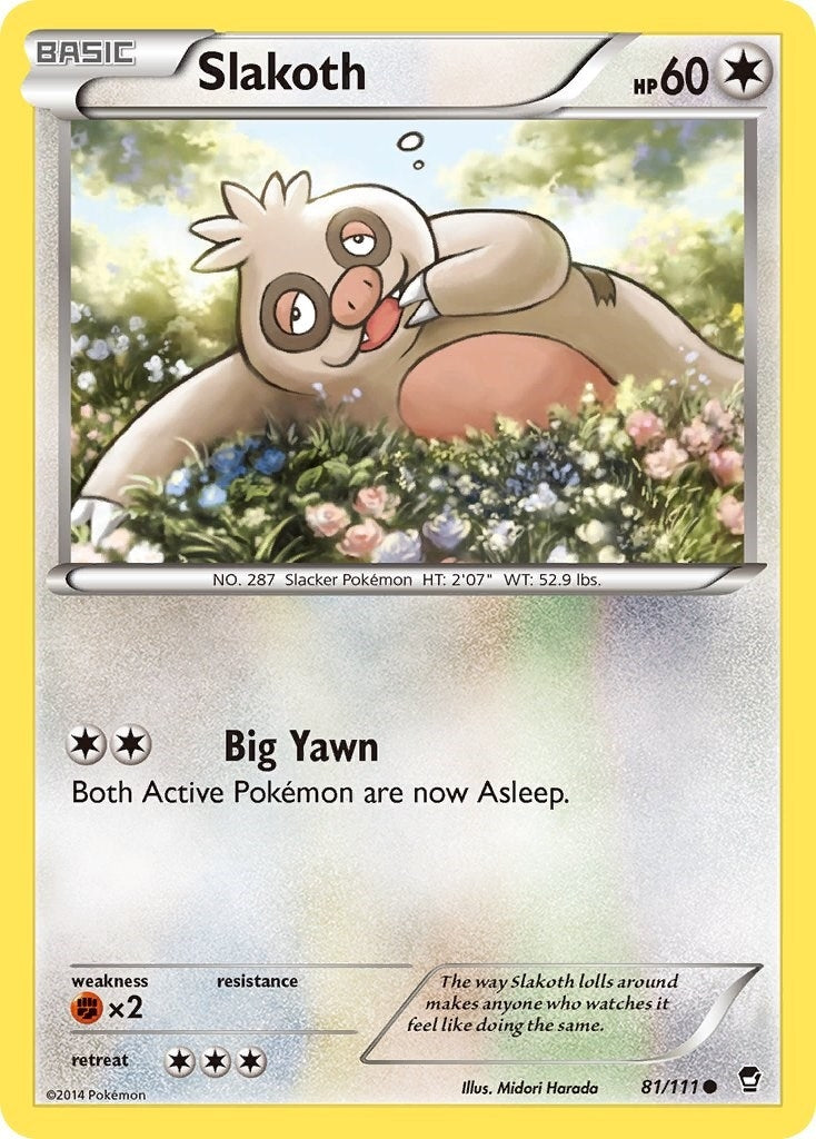 Image for Slakoth (81/111) [XY - Furious Fists] - Pokemon