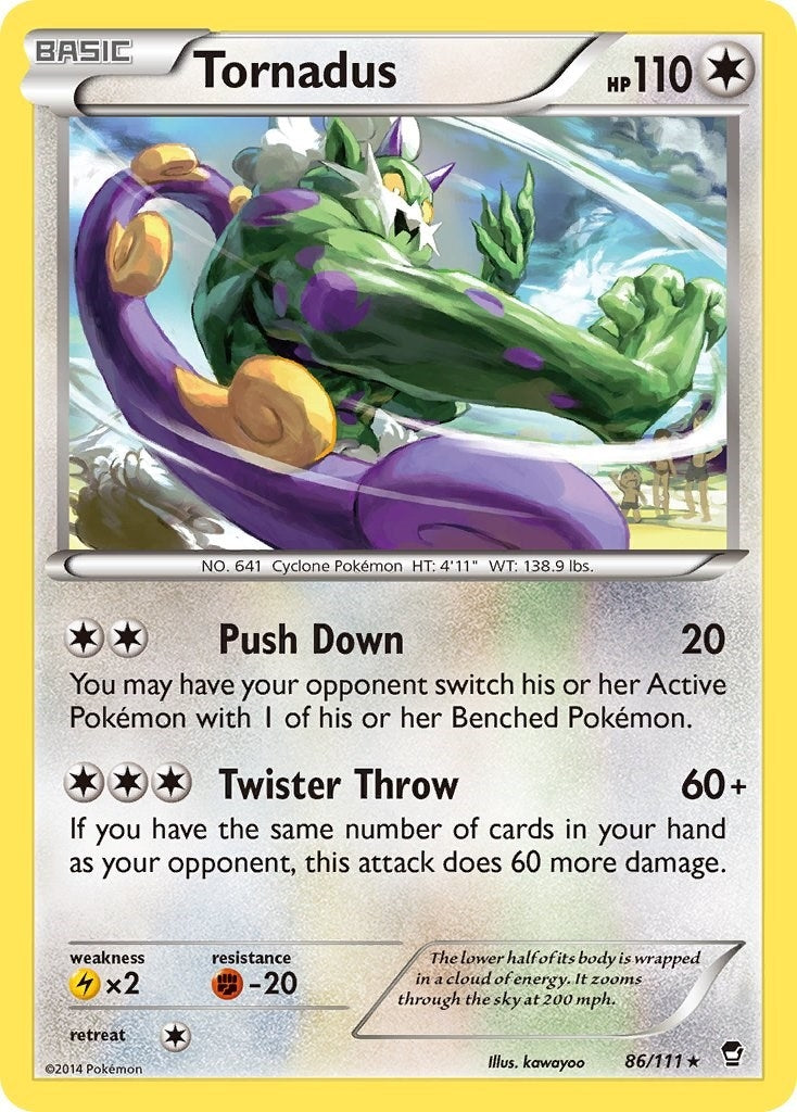 Image for Tornadus (86/111) [XY - Furious Fists] - Pokemon