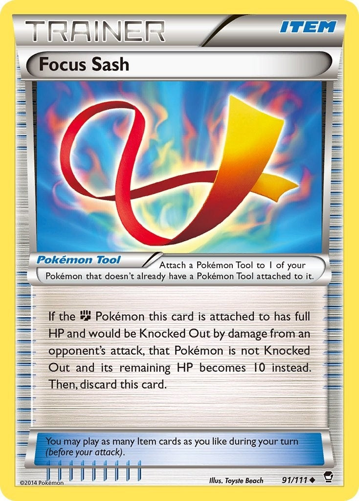 Image for Focus Sash (91/111) [XY - Furious Fists] - Pokemon