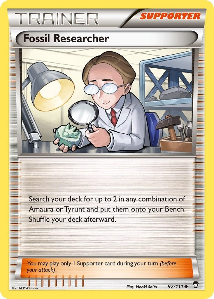 Image for Fossil Researcher (92/111) [XY - Furious Fists] - Pokemon