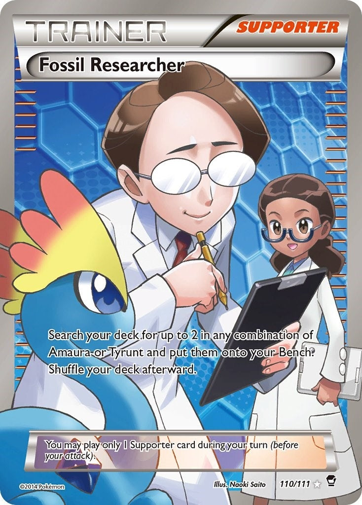 Image for Fossil Researcher (110 Full Art) (110/111) [XY - Furious Fists] - Pokemon
